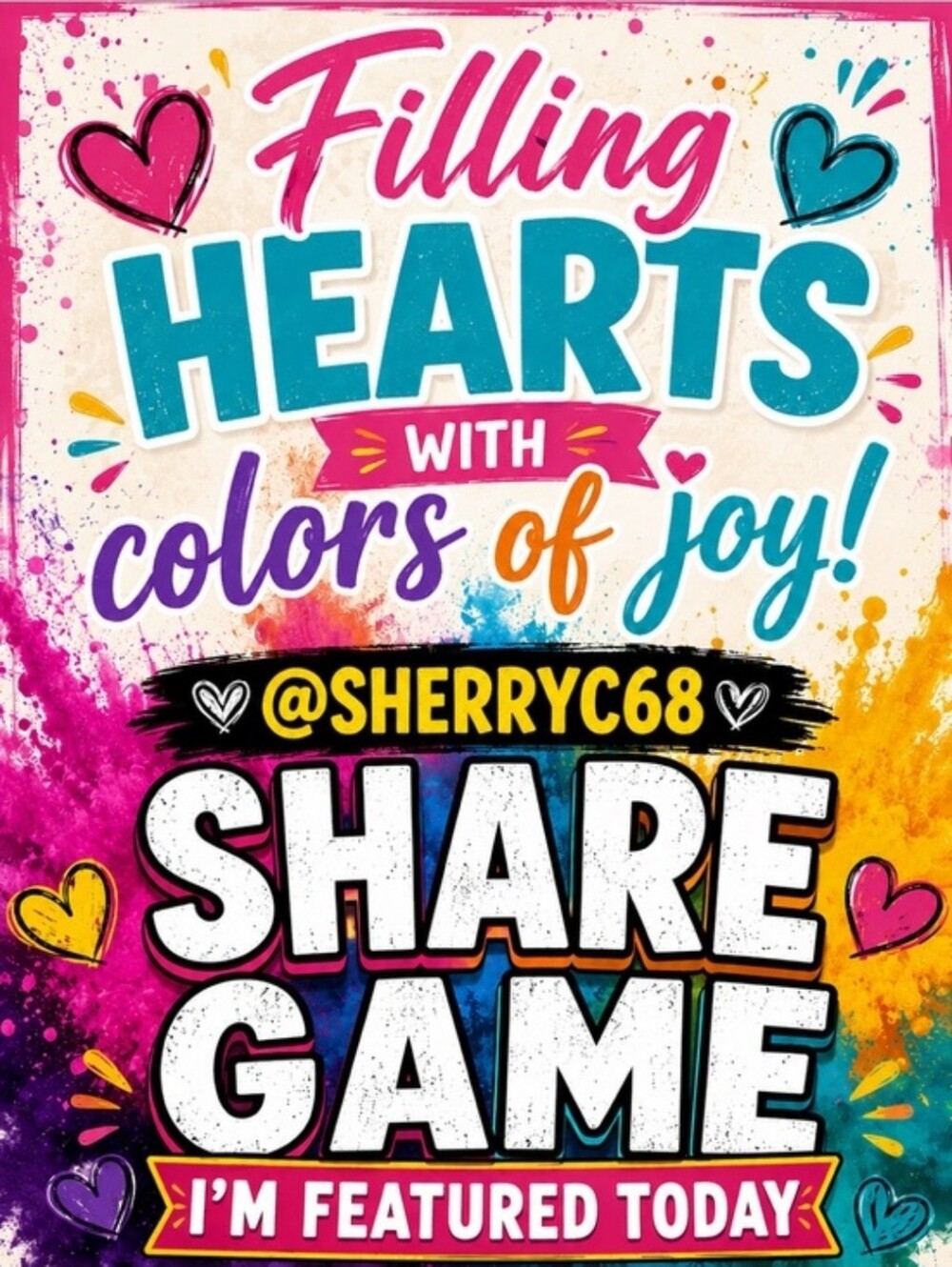 🍀Yay! I Am Featured In Todays Share Game! Color Of The Day Is Cream/Tan 🍀